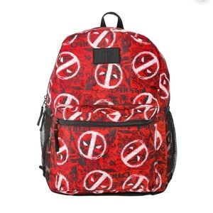 Marvel Deadpool RED & WHITE Logo Kids Backpack